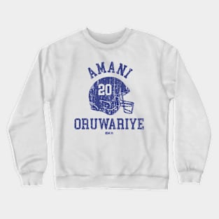 Amani Oruwariye New York G Helmet Font Crewneck Sweatshirt